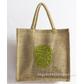 printed promotion jute bag shopping tote packing bag, Natural Jute Shopping Bag,Tote Jute Bag, Waterproof reusable shopping bag